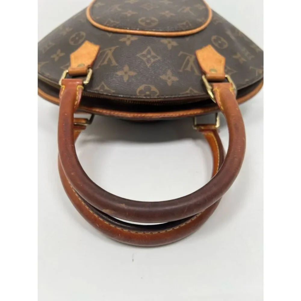 LOUIS VUITTON Ellipse PM Monogram Handbag Brown Lock + Key + Dust Bag